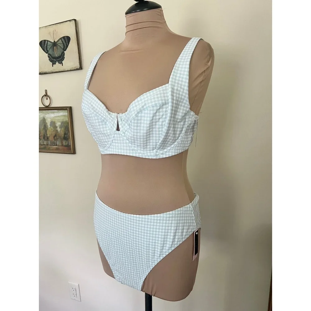 Victorias Secret Gingham Balconette Bikini Set